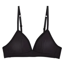 Soutien-gorge souple avec mousse amovible noir Pépita