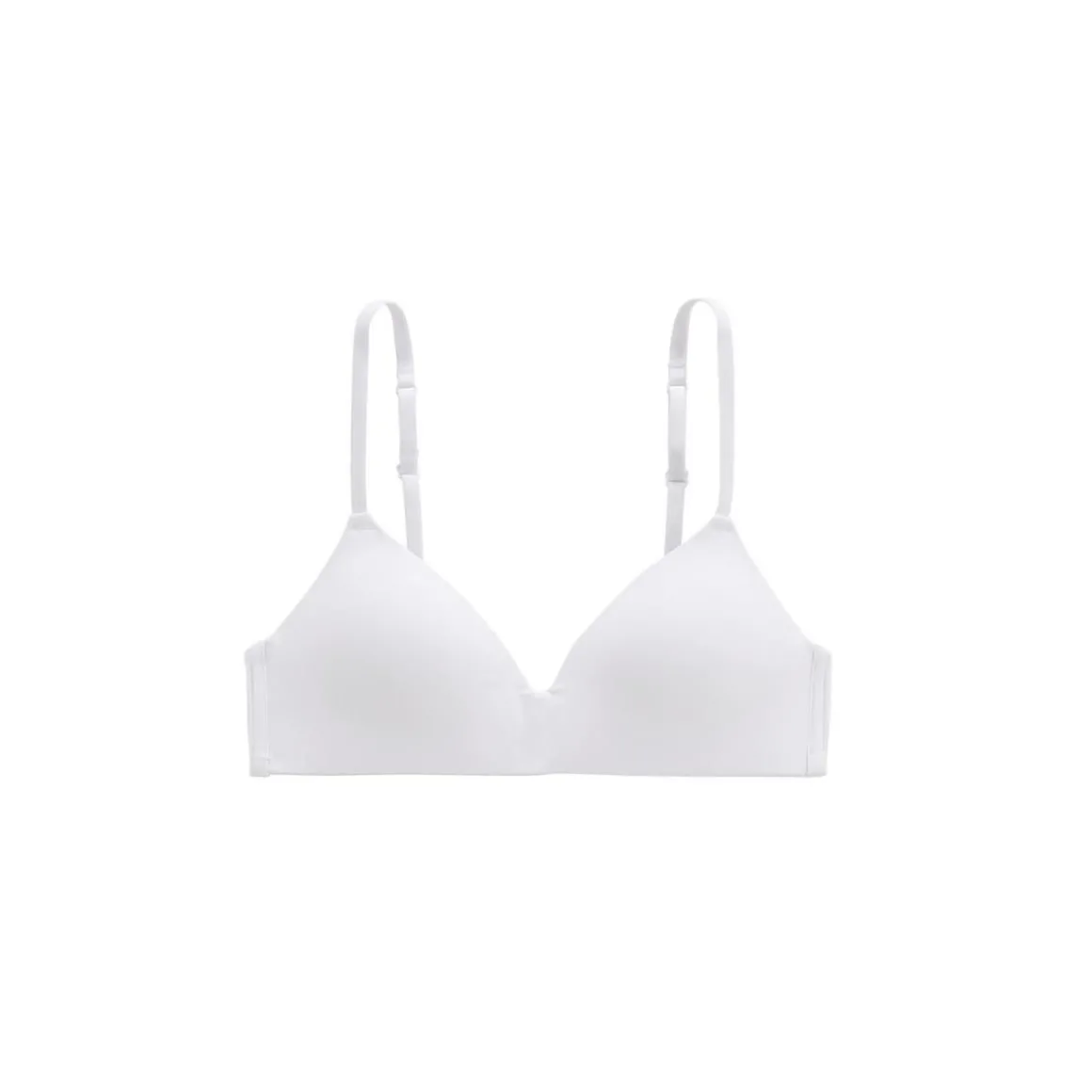 Soutien-gorge triangle à coques sans armatures blanc Veliana