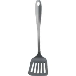 Spatule Ajourée de Cuisine Inox 34cm Gris