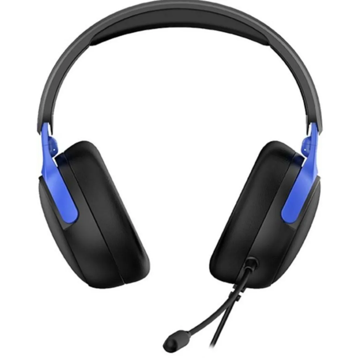 Spectra casque gaming pour PS5 PS4 PC Xbox, HP 40 mm, micro inclinable, réglage volume, noir et bleu