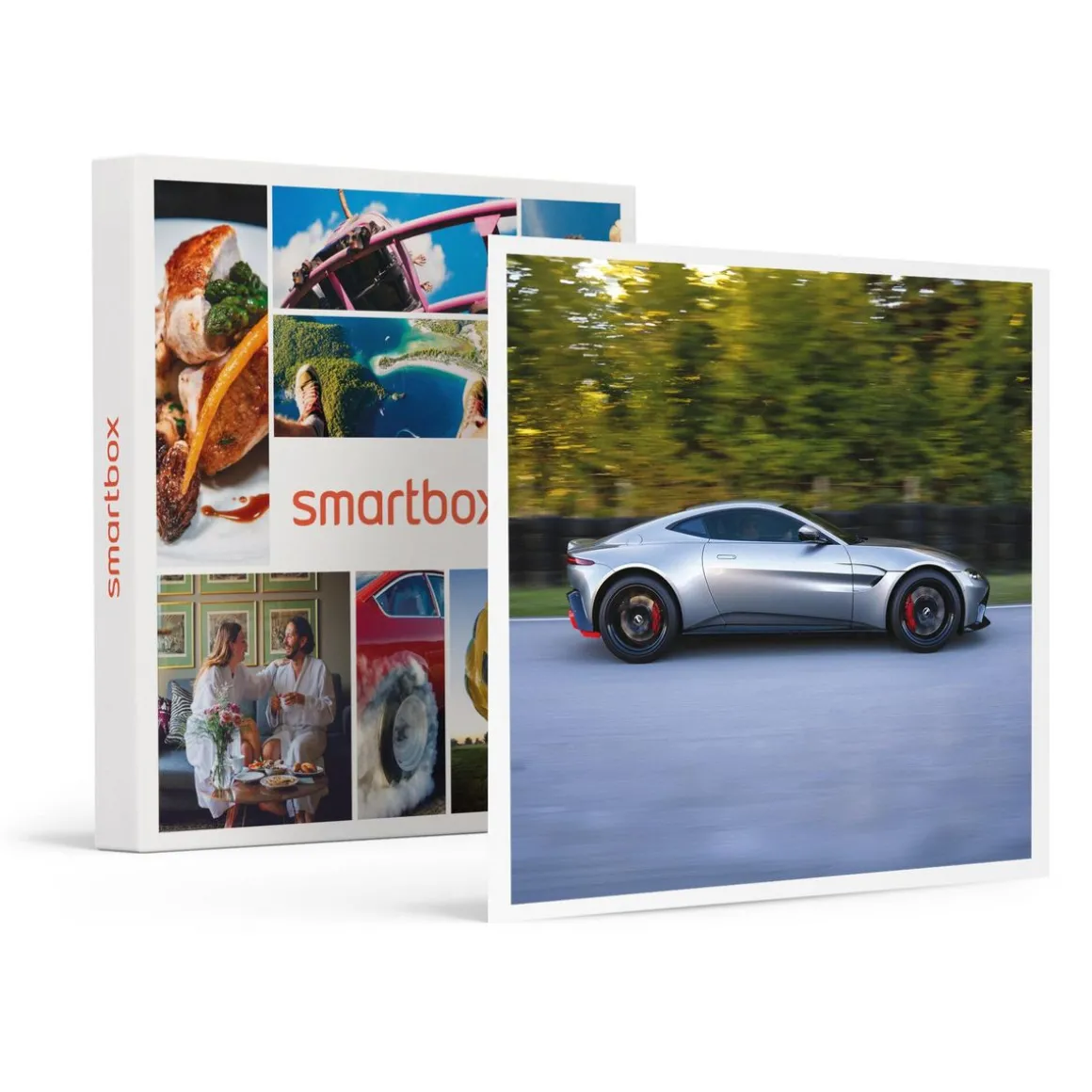 Stage de pilotage : 2 tours sur le circuit de Pont-l'Évêque en Aston-Martin Vantage - Coffret Cadeau Sport & Aventure