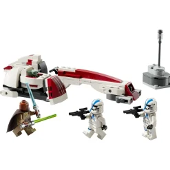 Star Wars 75378 - The Mandalorian L'évasion en Speeder BARC Set de construction pour enfants - Moto avec side-car à construire, Inclut Kelleran Beq et Grogu,