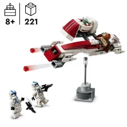 Star Wars 75378 - The Mandalorian L'évasion en Speeder BARC Set de construction pour enfants - Moto avec side-car à construire, Inclut Kelleran Beq et Grogu,