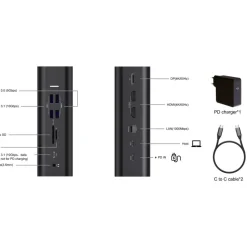 Station d'accueil USB-C 14 en 1