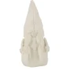 Statuette Déco Père Noël Bonnet 44cm Beige