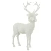 Statuette Déco Renne 45cm Blanc
