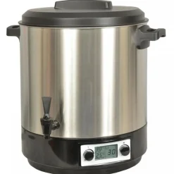 Stérilisateur de bocaux électrique cuve inox avec écran lcd robinet et minuteur 31l 2000w - kcpst31lcd.ix