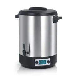 Stérilisateur de bocaux électrique cuve inox avec ecran lcd, robinet et minuteur 45l 2500w - steri pro inox 45l lcd