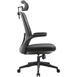 Subsonic - Chaise Ergonomique pour bureau I-Care Leaf, siege gaming, renfort lombaire, dossier et appui-tête réglables, rocking Noir