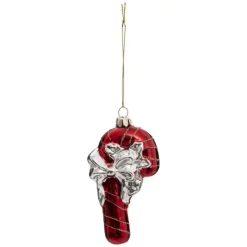 Sujet de Noël Déco Sucre d'Orge 13cm Rouge