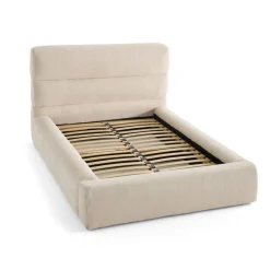 Sunset - lit coffre - 160x200 cm - sommier inclus - en fausse fourrure