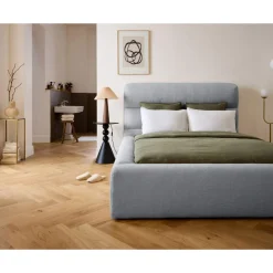 Sunset - lit coffre - 160x200 cm - sommier inclus - en fausse fourrure