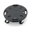 Support à roulettes rond diamètre 40 x 12,5 cm 4 roues Capacité max 275 kg Plantes Meubles ou matériel lourd KZ GARDEN