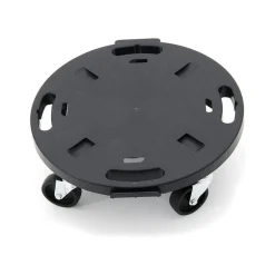 Support à roulettes rond diamètre 40 x 12,5 cm 4 roues Capacité max 275 kg Plantes Meubles ou matériel lourd KZ GARDEN