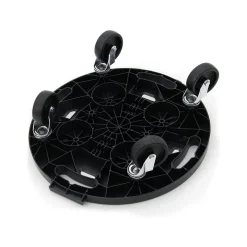 Support à roulettes rond diamètre 40 x 12,5 cm 4 roues Capacité max 275 kg Plantes Meubles ou matériel lourd KZ GARDEN
