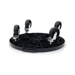 Support à roulettes rond diamètre 40 x 12,5 cm 4 roues Capacité max 275 kg Plantes Meubles ou matériel lourd KZ GARDEN