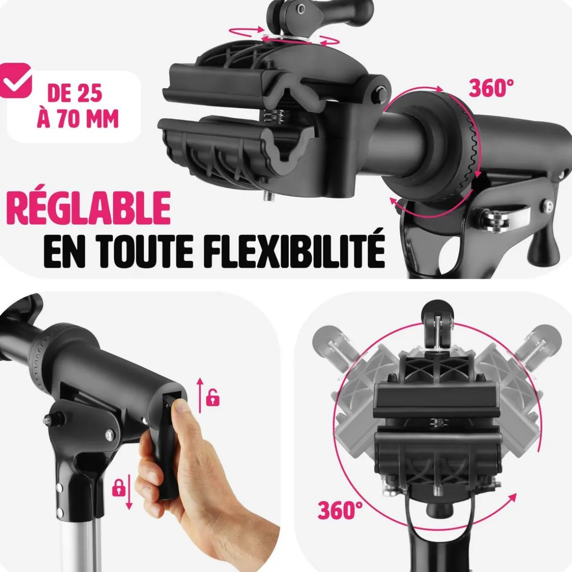 Support de réparation pour vélo Tristan jusqu'à 50kg, adapté aux vélos électriques