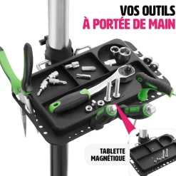 Support de réparation pour vélo Tristan jusqu'à 50kg, adapté aux vélos électriques