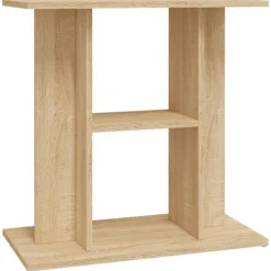 Support pour aquarium chêne sonoma 60x30x60cm bois d ingénierie