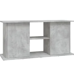 Support pour aquarium gris béton 121x41x58 cm bois d ingénierie
