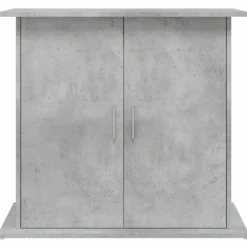 Support pour aquarium gris béton 81x36x73 cm bois d ingénierie