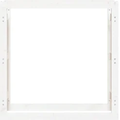 Support pour bois de chauffage Blanc 100x25x100 cm Bois de pin