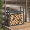 Support pour bois de chauffage Gris 110x35x108,5 cm Bois de pin