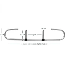 Support rouleau de drap d'examen extensible pour table de massage