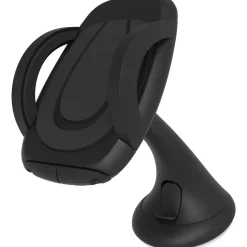 Support voiture sur grille d'aération et ventouse - Noir