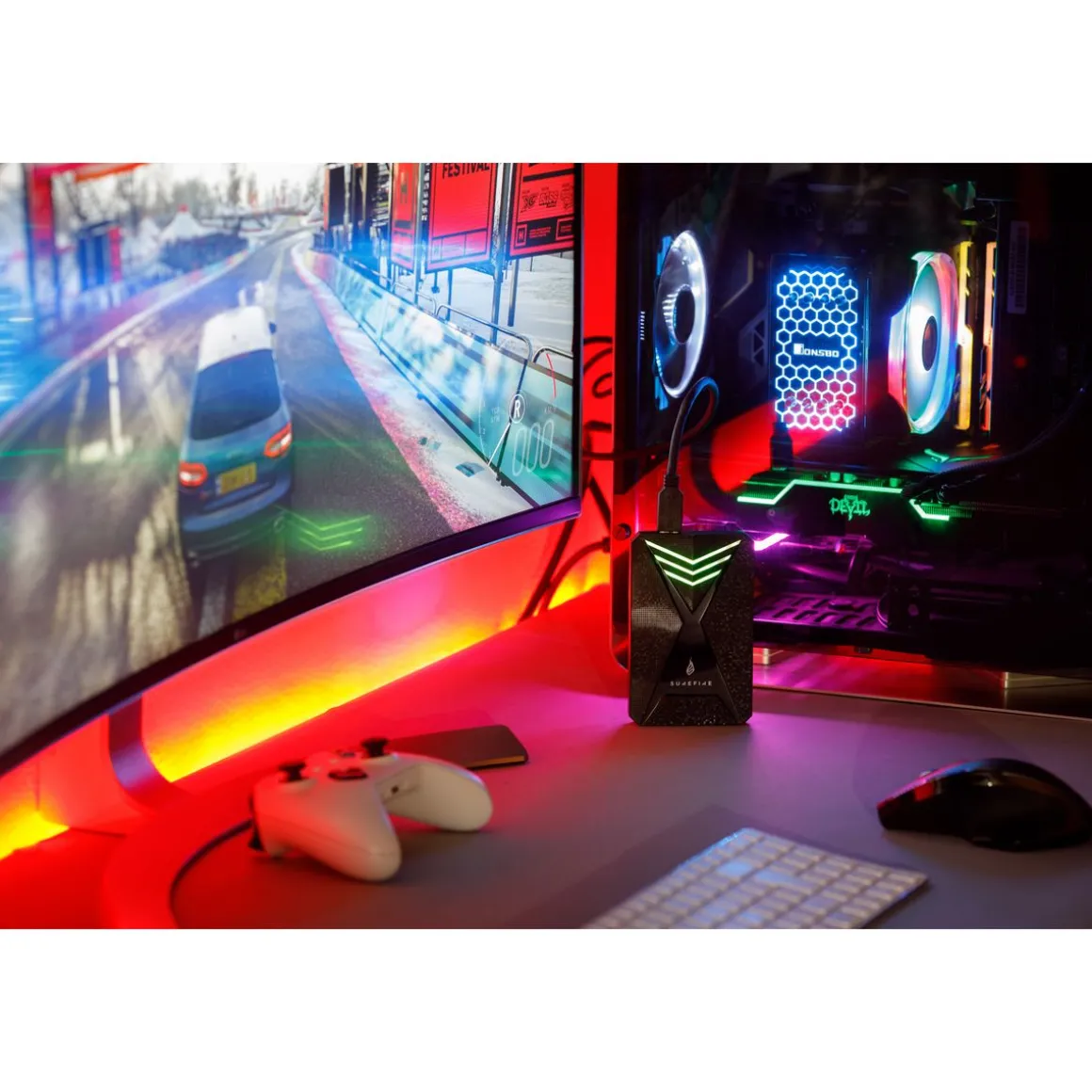 Surfire Disque Dur Externe Gaming Bunker 2TO