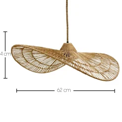 Suspension nomade MARBELLA NOMAD Bois Jute H14CM