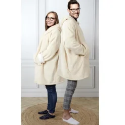 Sweat à Capuche Sherpa 85x118cm Lin