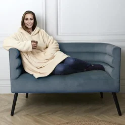 Sweat à Capuche Sherpa 85x118cm Lin