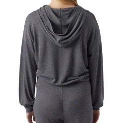 Sweat à Capuche Gris Femme Mamalicious Cassie