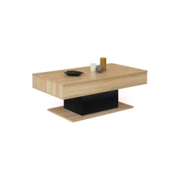 Table basse plateau relevable L110 cm TINA