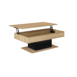 Table basse plateau relevable L110 cm TINA