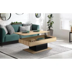 Table basse plateau relevable L110 cm TINA