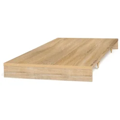 Table console extensible avec rallonges style industriel 45/140 cm HOUSTON