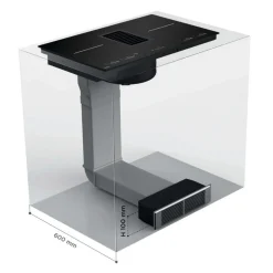 Table de cuisson aspirante induction 83cm 4 feux 7400w noir - 5682749