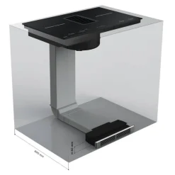 Table de cuisson aspirante induction 83cm 4 feux 7400w noir - 5682749