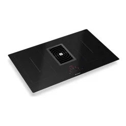 Table de cuisson aspirante induction 83cm 4 feux 7400w noir - 5682749