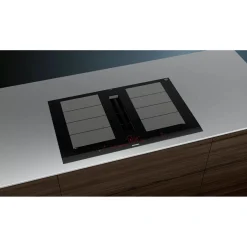 Table de cuisson aspirante induction 80cm 4 feux 7400w noir - ex875lx67e