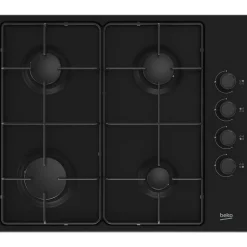 Table de cuisson gaz HIGG64123SB, 61 cm, 4 foyers