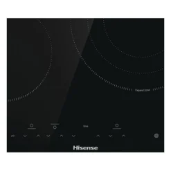 Table de cuisson vitrocéramique 60cm 3 feux 5700w noir - E6322C