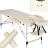 Table de massage 2 zones avec rouleaux de massage