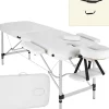 Table de massage Pliante 2 Zones Aluminium Portable + Housse