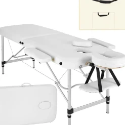Table de massage Pliante 2 Zones Aluminium Portable + Housse