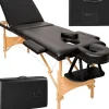 Table de massage pliante 3 Zones Bois, cosmétique, portable
