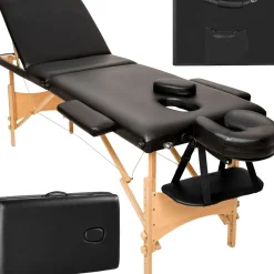 Table de massage pliante 3 Zones Bois, cosmétique, portable