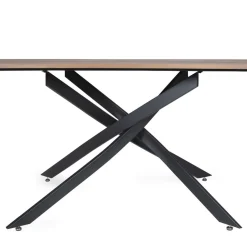 Table de séjour salle à manger fixe effet chêne L160 cm RITA